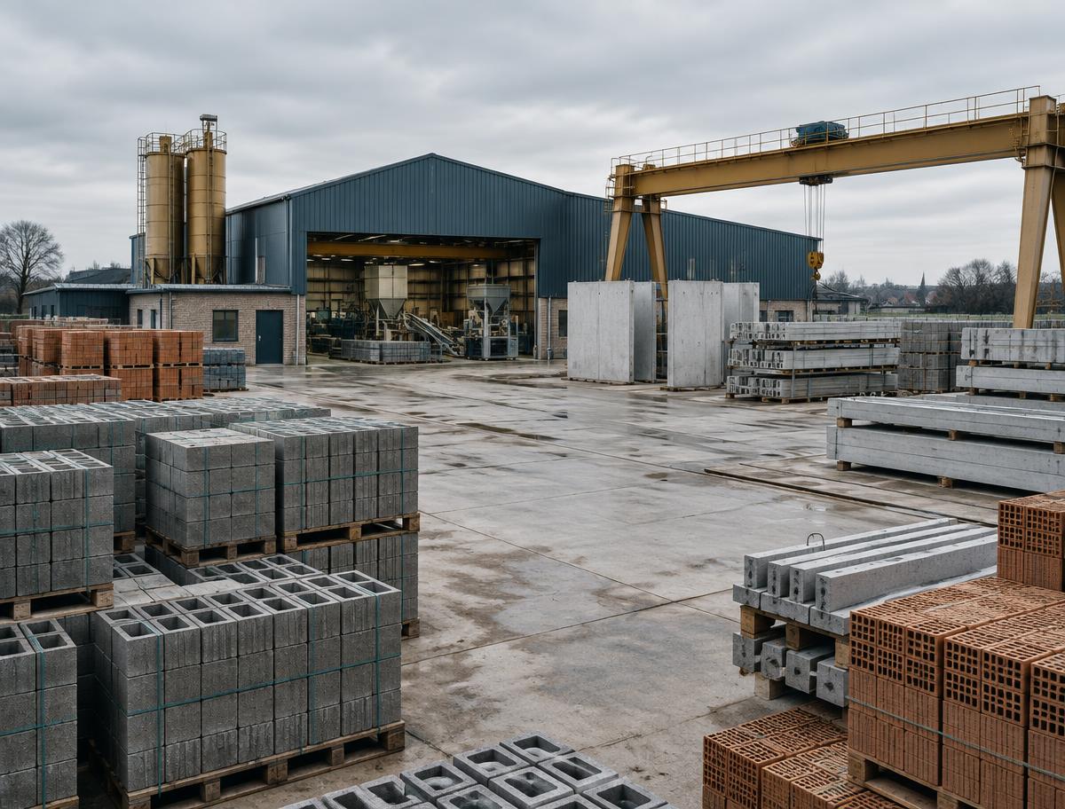 Productiesite voor Belgische bouwmaterialen